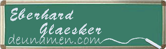 Eberhard Glaesker Visitenkarte